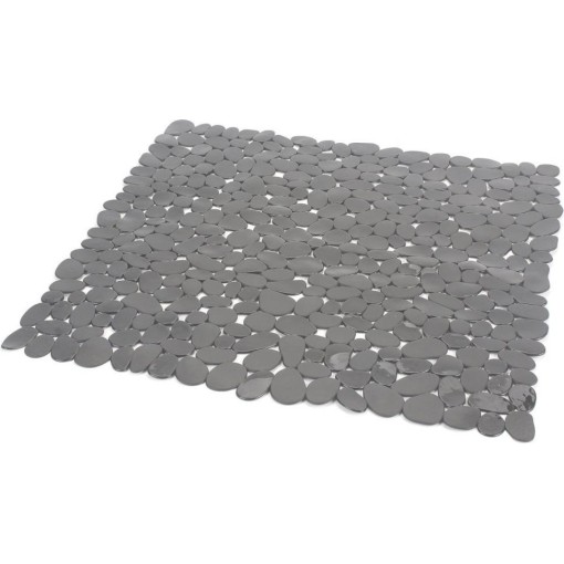 Gedy - RIVER podložka do sprchového koutu, 54x54 cm, s protiskluzem, PVC, šedá TADO40108