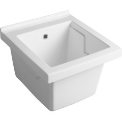 AQUALINE - Keramická výlevka, 45x50cm, s přepadem WH118