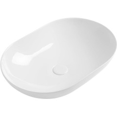 SAPHO - BALISONG keramické umyvadlo na desku, 60x40cm, bílá WH080