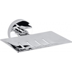 SAPHO - X-ROUND mýdlenka obdélníková s otvory, chrom XR804