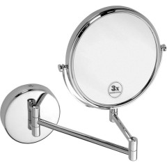 SAPHO - X-ROUND kosmetické zrcátko závěsné, Ø 200, oboustranné, chrom XR006