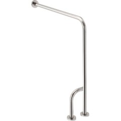 SAPHO - HANDICAP opěrné madlo LEVÉ 800x850, nerez lesk XH526