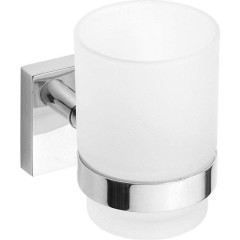 SAPHO - X-SQUARE sklenka, mléčné sklo, chrom XQ903