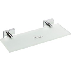 SAPHO - X-SQUARE polička skleněná 300x55x130, mléčné sklo, chrom XQ602