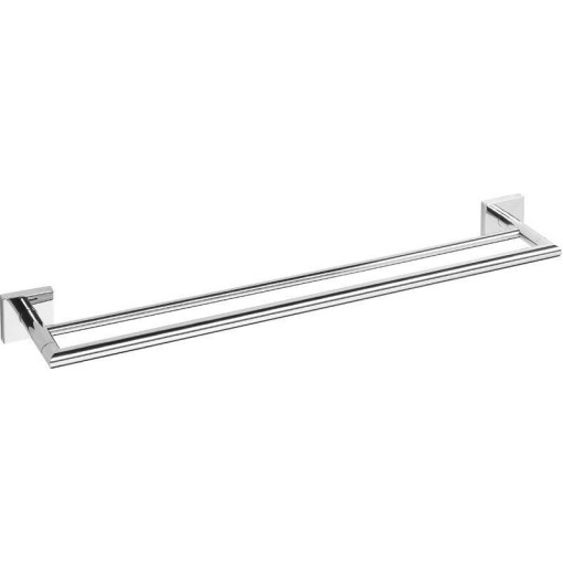 SAPHO - X-SQUARE dvojitý držák ručníků 650, chrom XQ404