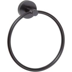 SAPHO - X-ROUND BLACK držák ručníků kruh, černá mat XR411B