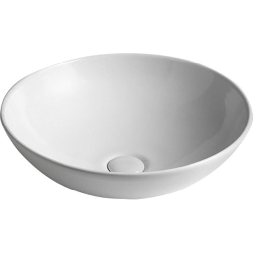 SAPHO - DIMP keramické umyvadlo na desku, Ø 46cm, bílá WH060