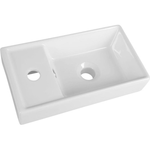 AQUALINE - Keramické umývátko, nábytkové, 40x22cm, bílá DD4022