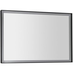 SAPHO - SORT zrcadlo s LED osvětlením 100x70cm, černá mat ST100