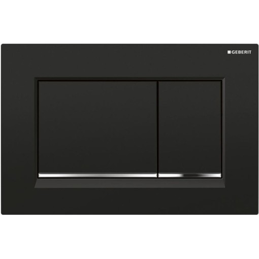 GEBERIT SIGMA30 ovládací tlačítko, černá lesk/chrom 115.883.KM.1