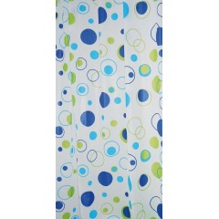 AQUALINE - Sprchový závěs 180x200cm, PEVA, bubliny ZV027