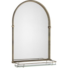SAPHO - TIGA zrcadlo s policí 48x67cm, bronz HZ206