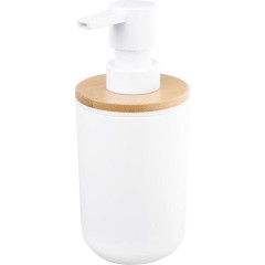 AQUALINE - SNOW dávkovač mýdla na postavení 350ml, bílá/bambus 7578