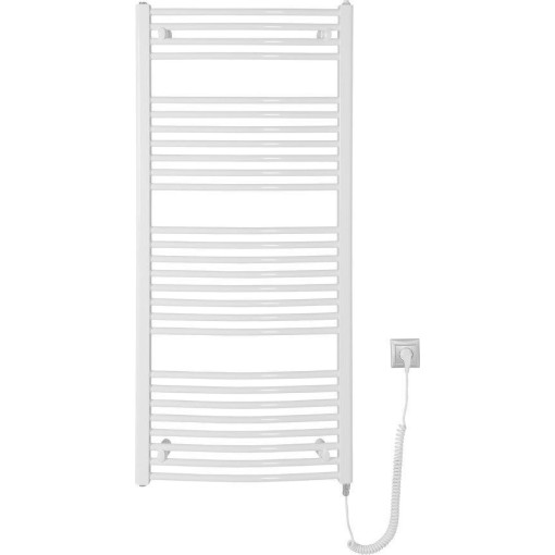 AQUALINE - ORBIT-E elektrické otopné těleso oblé 600x1320 600 W, bílá ILEO36T