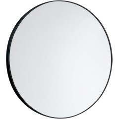 Gedy - Kulaté zrcadlo v plastovém rámu ø 60cm, černá 6000