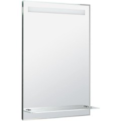 AQUALINE - Zrcadlo s LED osvětlením a policí 60x80cm, kolébkový vypínač ATH53