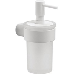 Gedy - PIRENEI dávkovač mýdla 110 ml, mléčné sklo, bílá mat PI8102