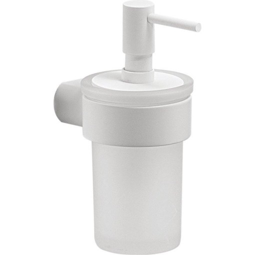 Gedy - PIRENEI dávkovač mýdla 110 ml, mléčné sklo, bílá mat PI8102