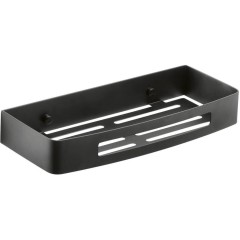 Gedy - SMART polička do sprchy, 300x45x128, černá mat 241714