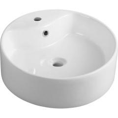 AQUALINE - Keramické umyvadlo na desku Ø 40cm, bílá 49413