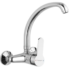 Bruckner - SIEGER nástěnná baterie s vysokou hubicí, chrom 914.015.1