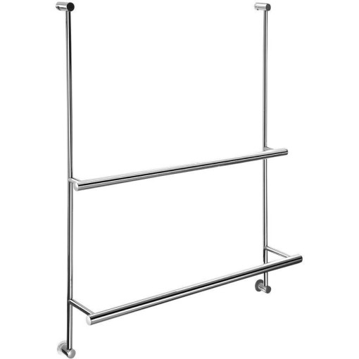 SAPHO - Závěsný držák ručníků na sprchovou zástěnu 600x730x125, chrom 1301-09