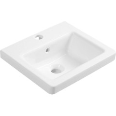 SAPHO - CITY keramické umyvadlo hranaté 40x35cm, bílá KE040