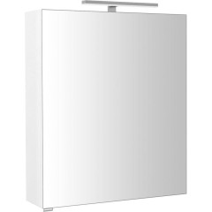 SAPHO - RIWA galerka s LED osvětlením, 60x70x17cm, bílá lesk RIW060-0030