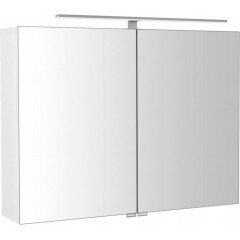 SAPHO - RIWA galerka s LED osvětlením, 81x70x17cm, bílá lesk RIW080-0030