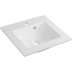 SAPHO - YUKON umyvadlo, litý mramor, 50x45cm, bílá YU050