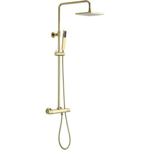 SAPHO - Sprchový sloup s termostatickou baterií, zlato SZ139