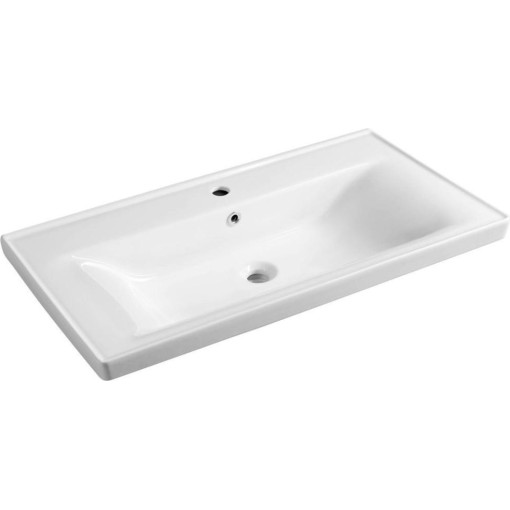 AQUALINE - SAVA 90 keramické umyvadlo nábytkové 90x46cm, bílá 2090