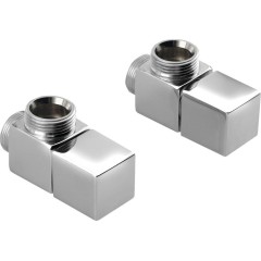 SAPHO - CUBE připojovací sada ventilů ruční rohová, chrom CP4010S