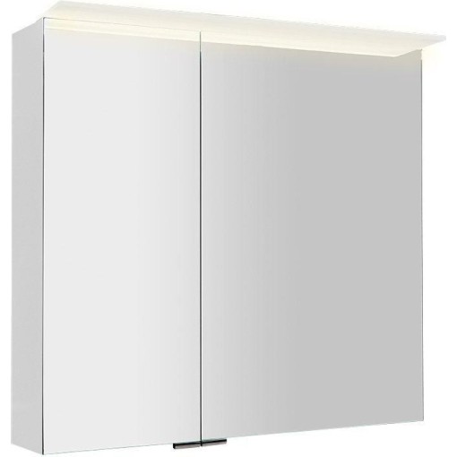 SAPHO - LINEX galerka s LED osvětlením, 80x70x15cm, bílá LX080-0030