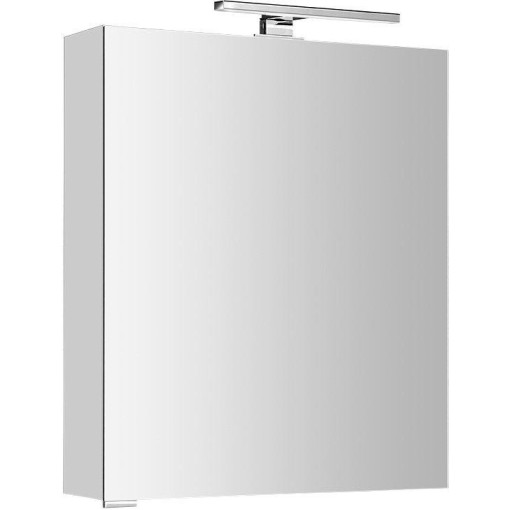 SAPHO - MIRRÓ galerka s LED osvětlením, 60x70x16cm, levá/pravá, bílá MC060-0030