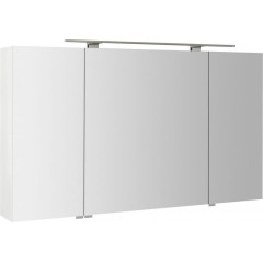 SAPHO - MIRRÓ galerka s LED osvětlením, 3x dvířka, 120x70x16cm, bílá MC121-0030