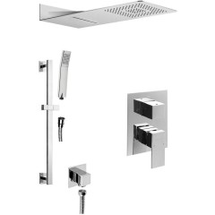 SAPHO - LATUS podomítkový sprchový set s pákovou baterií, 3 výstupy, chrom 1102-44-01