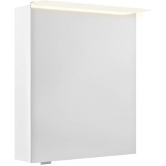 SAPHO - LINEX galerka s LED osvětlením, 60x70x15cm, levá/pravá, bílá LX060-0030