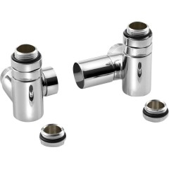 SAPHO - CORNER COMBI SIMPLY připojovací sada ventilů triaxiální, pravé provedení, chrom CP330S