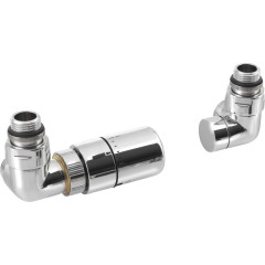 SAPHO - CORNER připojovací sada ventilů termostatická triaxiální, levé provedení, chrom CP1011LS