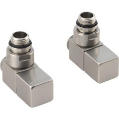 SAPHO - CUBE připojovací sada ventilů ruční rohová, nerez mat CP4510S