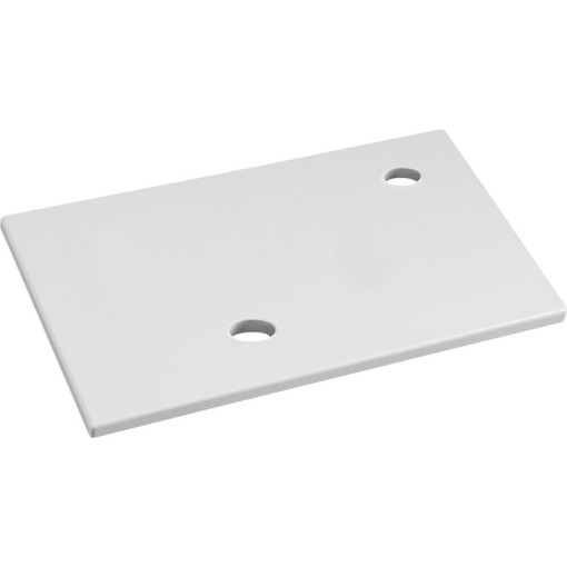 SAPHO - MINOR deska pod umývátko 40x22,5cm, baterie vpravo, litý mramor, bílá MR405