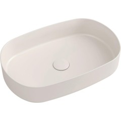 ISVEA - INFINITY OVAL keramické umyvadlo na desku, 55x36cm, ivory 10NF65055-2K