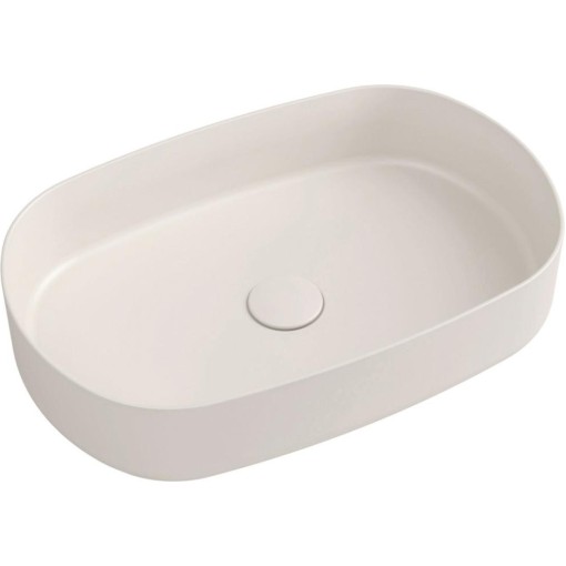 ISVEA - INFINITY OVAL keramické umyvadlo na desku, 55x36cm, ivory 10NF65055-2K