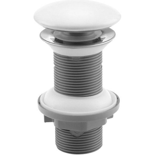 ISVEA - Umyvadlová výpust 5/4“, click-clack, keramická zátka, 20-70, bílá 38TP0161I