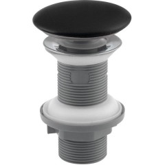 ISVEA - Umyvadlová výpust 5/4“, click-clack, keramická zátka, 20-70, černá mat 38TP0163I