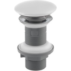 ISVEA - Umyvadlová výpust 5/4“, click-clack, keramická zátka, 20-70, bílá mat 38TP0166I