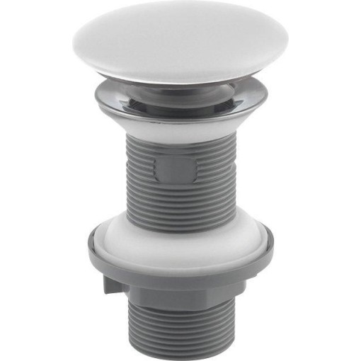 ISVEA - Umyvadlová výpust 5/4“, click-clack, keramická zátka, 20-70, bílá mat 38TP0166I