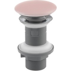 ISVEA - Umyvadlová výpust 5/4“, click-clack, keramická zátka, 20-70, růžová mat Salmon 38TP0167I