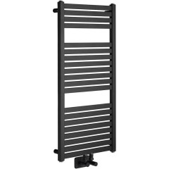 AQUALINE - TONDI otopné těleso rovné 450x970 středové připojení, černá mat DT456T